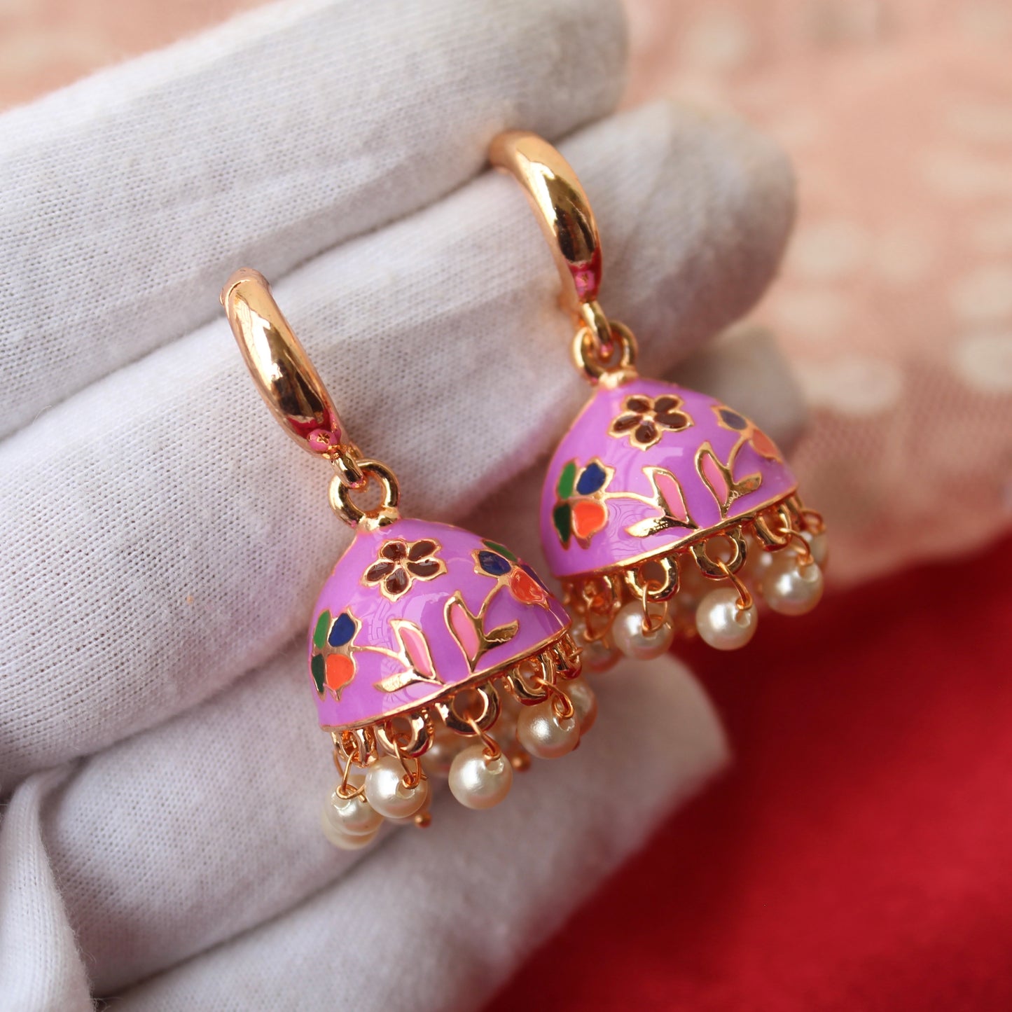 Pretty Purple Mini Jhumki