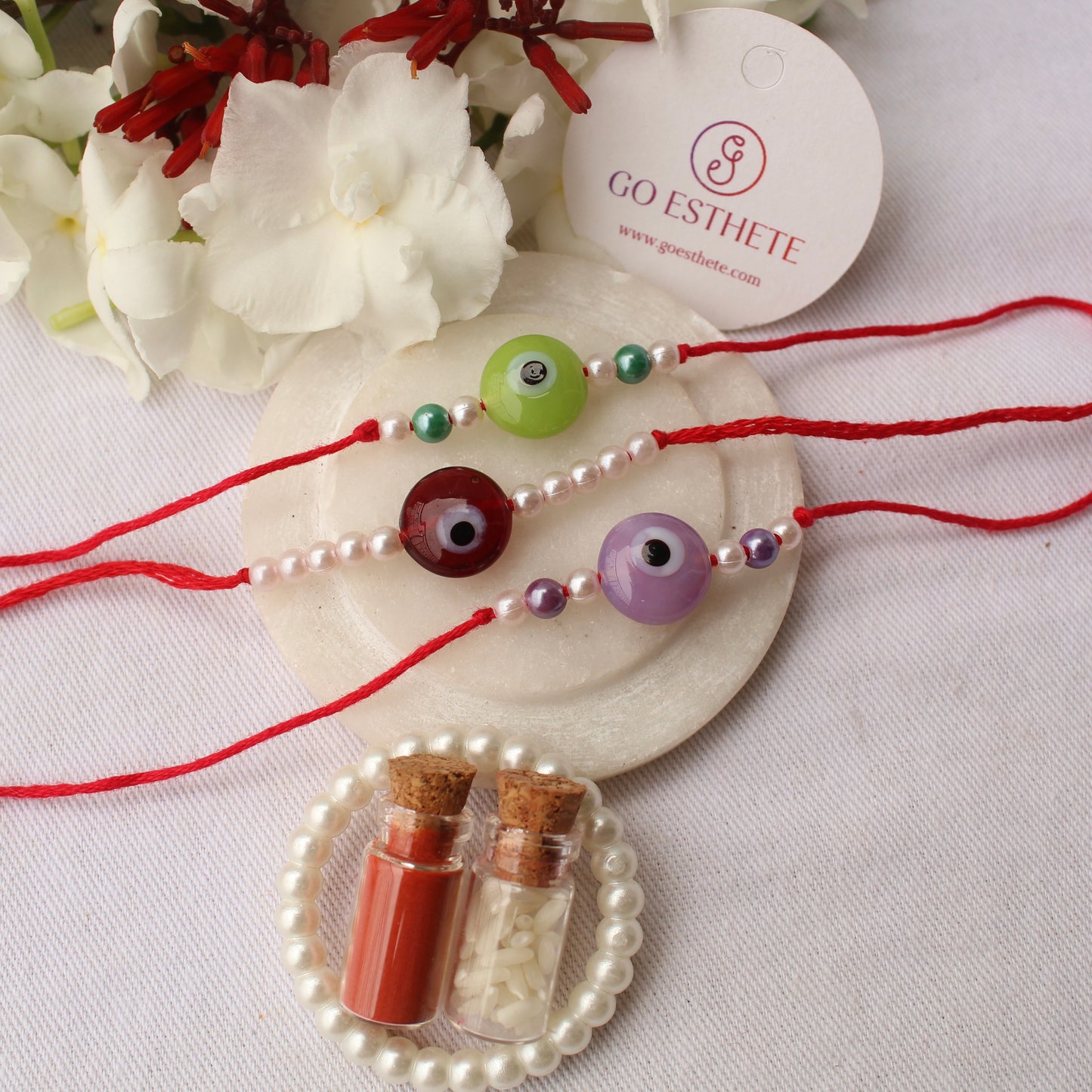 Set of 3 Evil Eye Rakhi