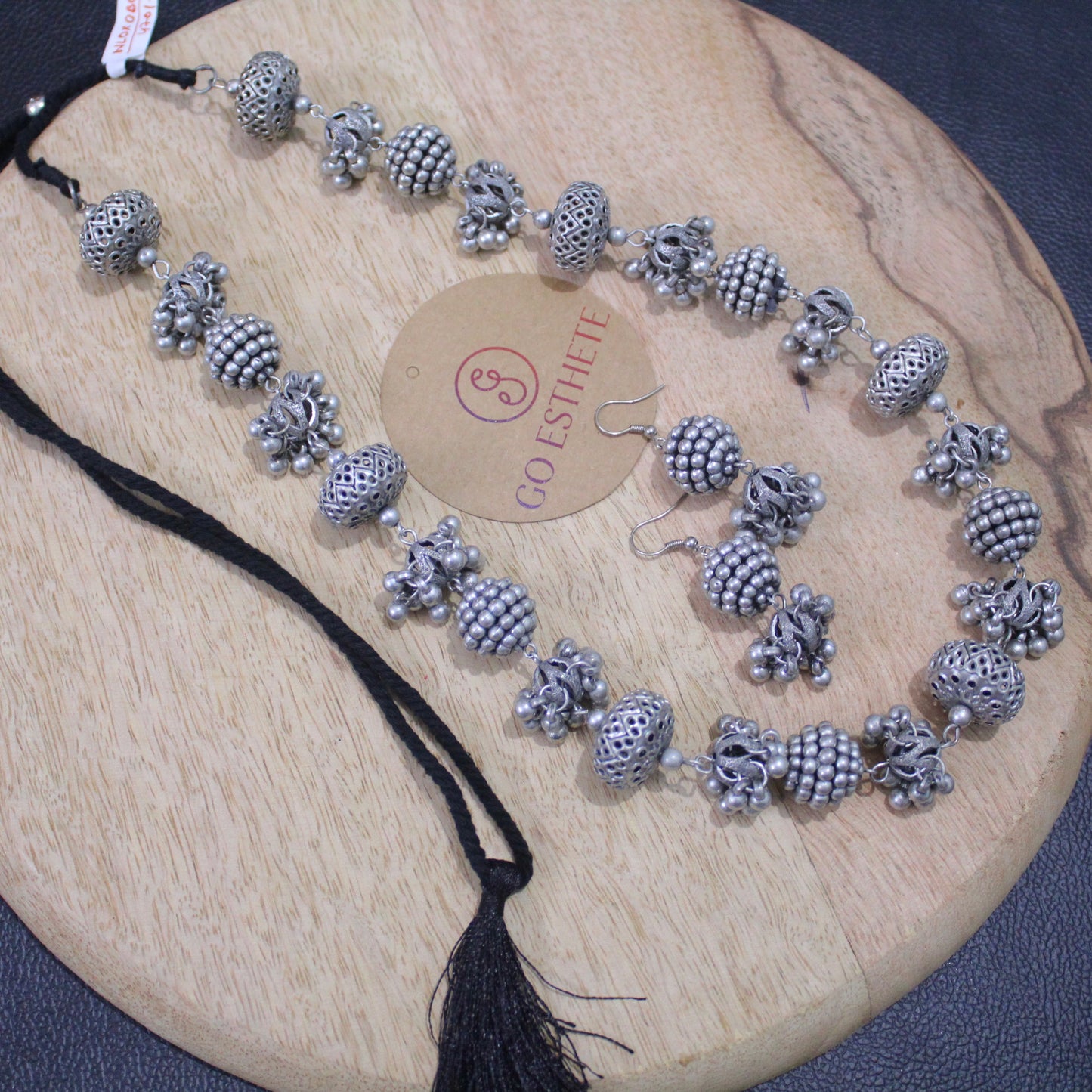 Afgani Ghungroo Balls Design Necklace Set