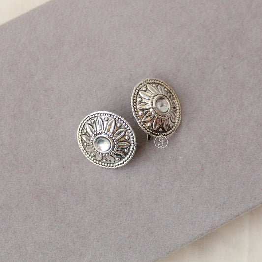 Oxidised Silver Ear Top Bugatti/Bugadi
