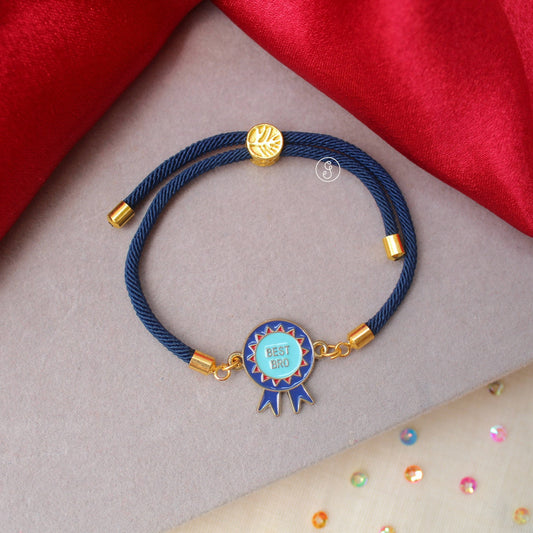 ‘Best Bro’ Badge Rakhi Bracelet For Brother