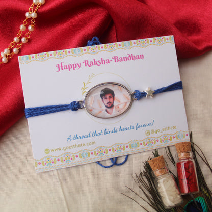 Elegant Custom Photo Rakhi For Rakshabandhan