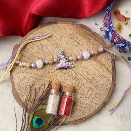 Little Kanha Devine Rakhi With Tulsi Beads