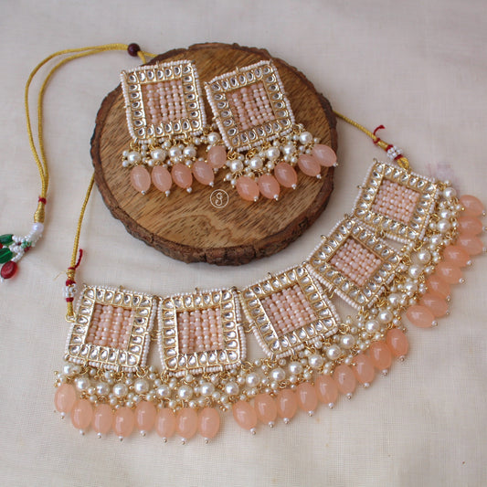 Pretty Peach Premium Hand Woven Set