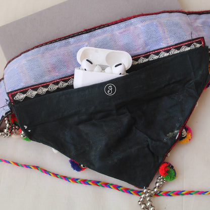 Beautiful Multicoloured Gamthi Waistbelt With Cash Pocket