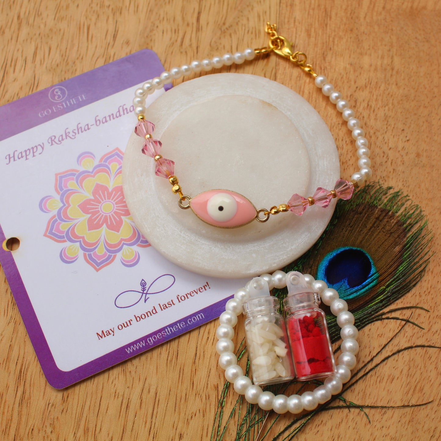 Pretty Pink Evil Eye Bracelet