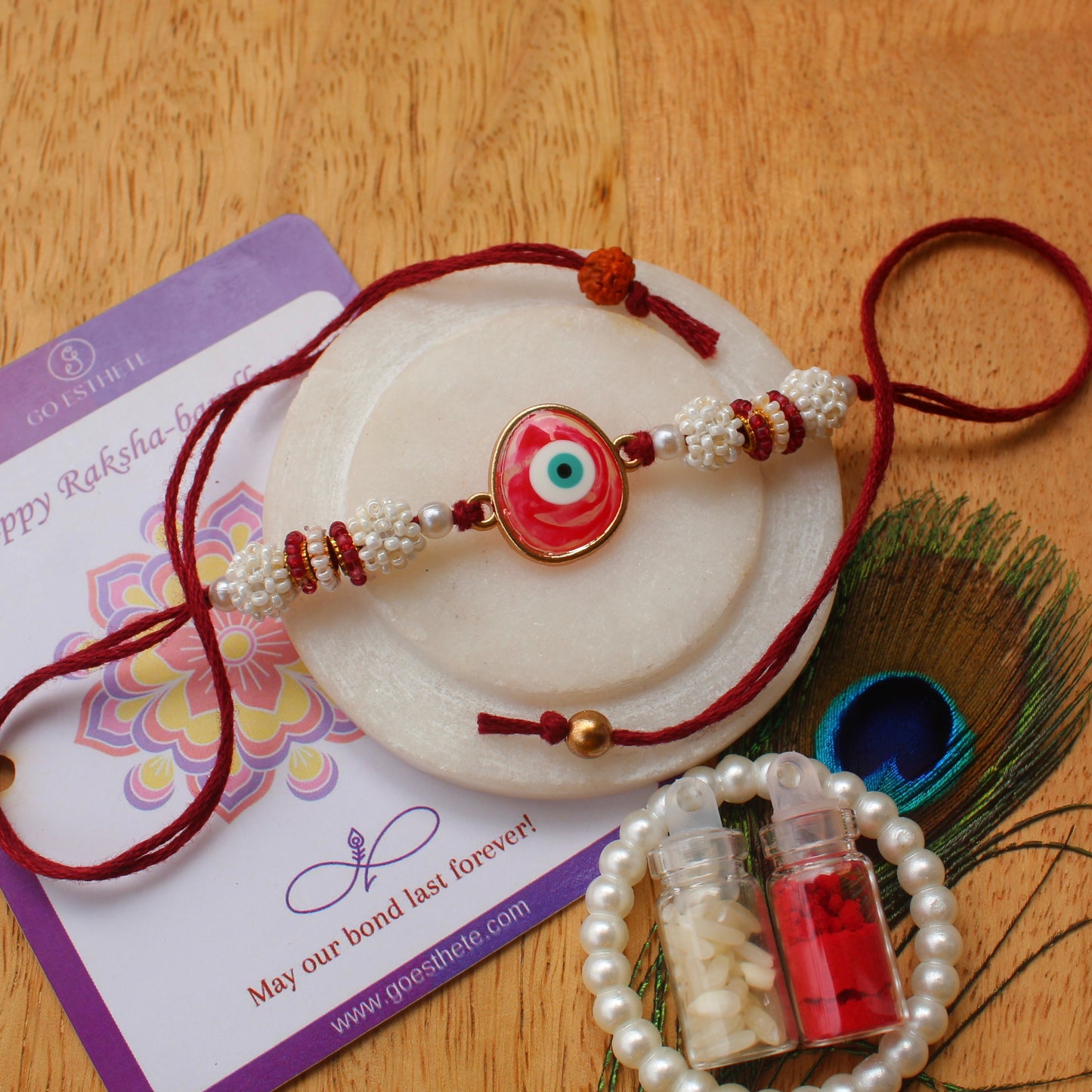 Remarkable Red Evil Eye Rakhi