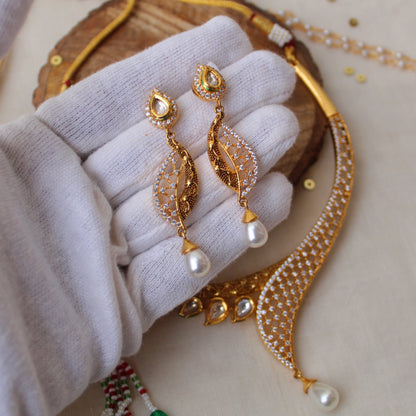 Pretty AD Diamonds & Kundan Embellished Set