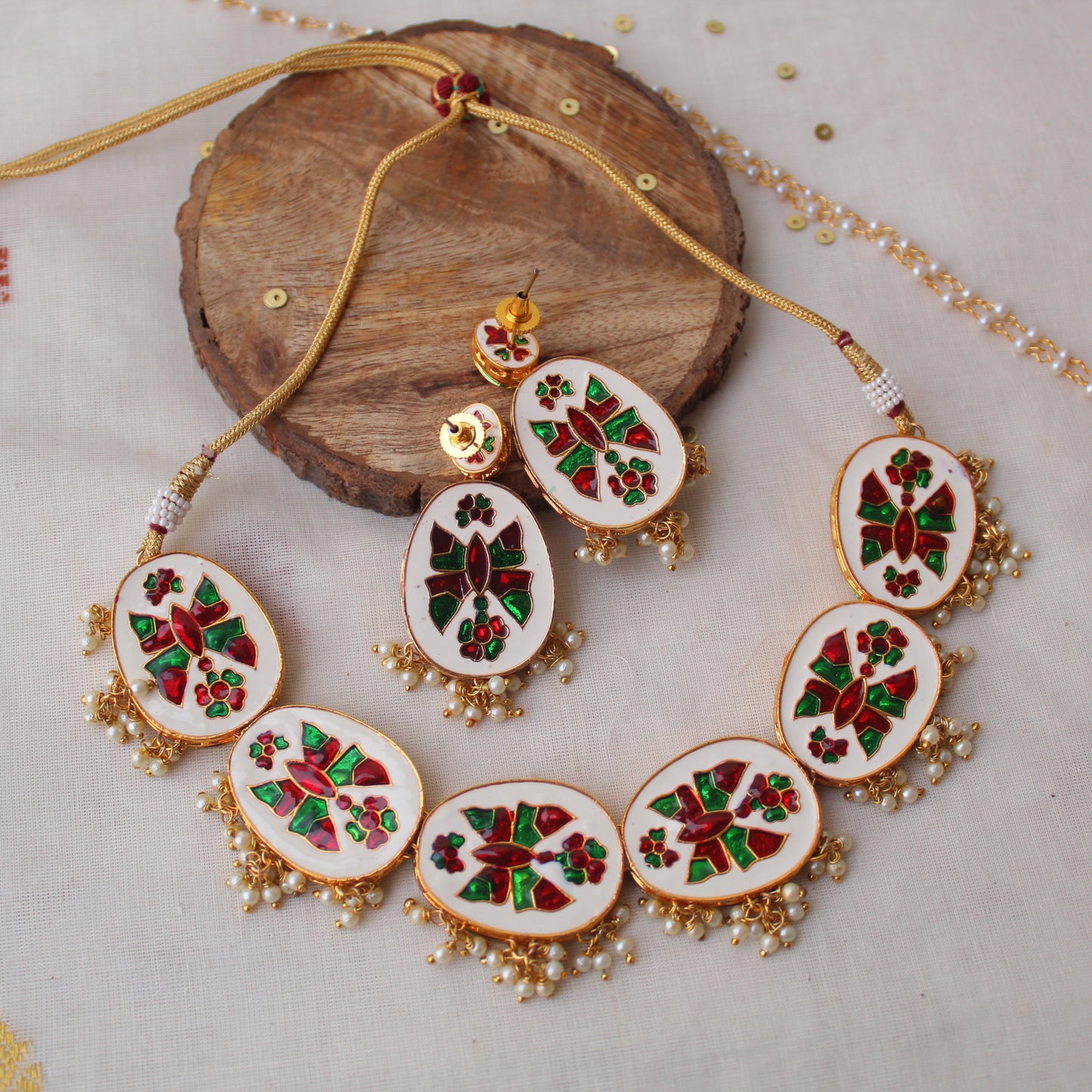 Classic Uncut Kundan Stones Premium Set