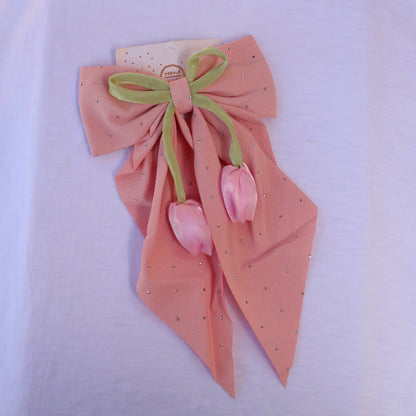 Beautiful Tulip Bow Hair Clip
