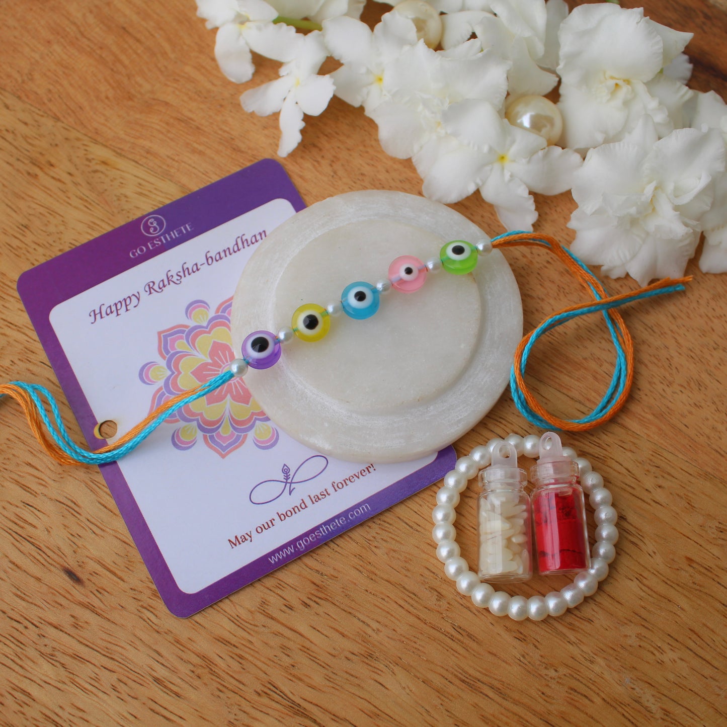 Multicolour Evil Eye Raksha-Sutra Rakhi