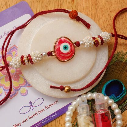 Remarkable Red Evil Eye Rakhi