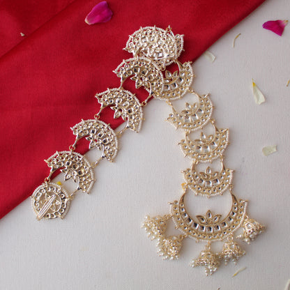 Long Kundan Work Hair/Choti Accessory