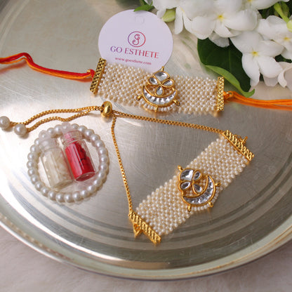 Premium Hand-Woven Rakhi For Bhai-Bhabhi