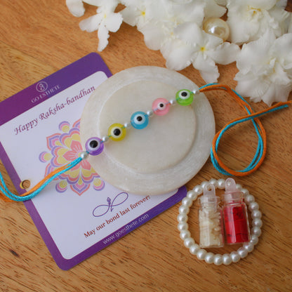 Multicolour Evil Eye Raksha-Sutra Rakhi