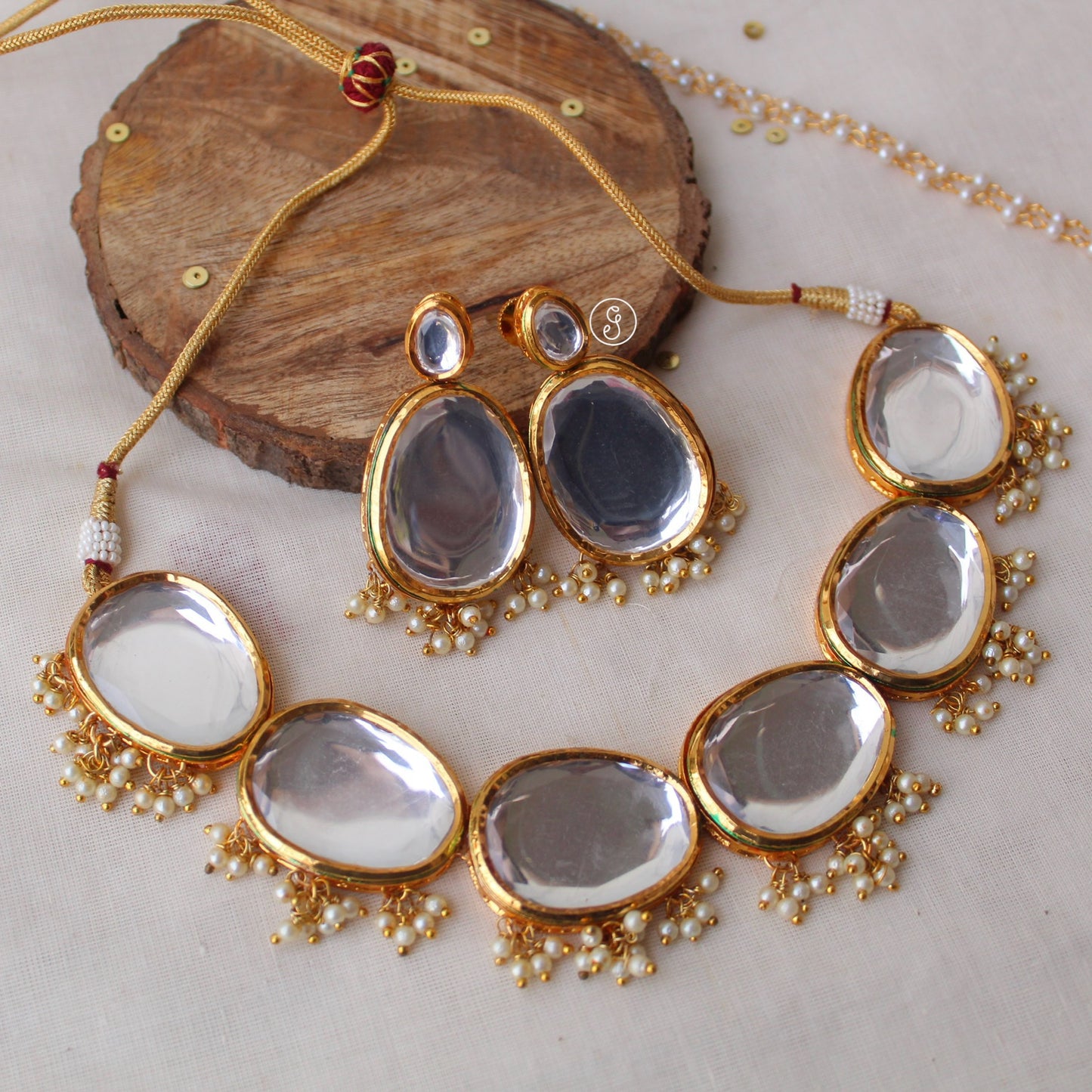 Classic Uncut Kundan Stones Premium Set