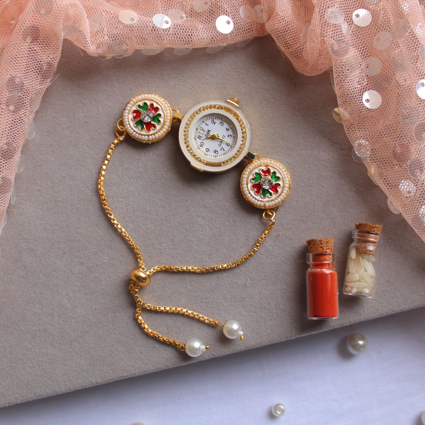 Ethnic Adjustable Watch Bracelet