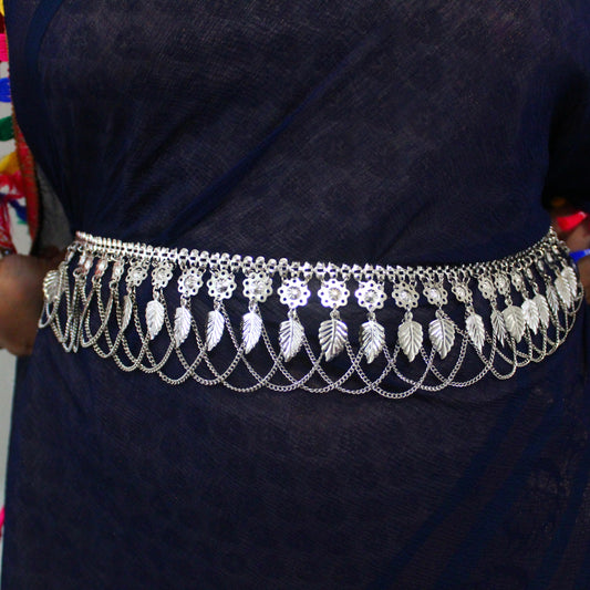 Oxidised Silver Chains Work Traditional Waist Belt