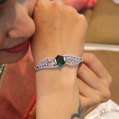 Real Diamond Lookalike Classic Silver Bracelet