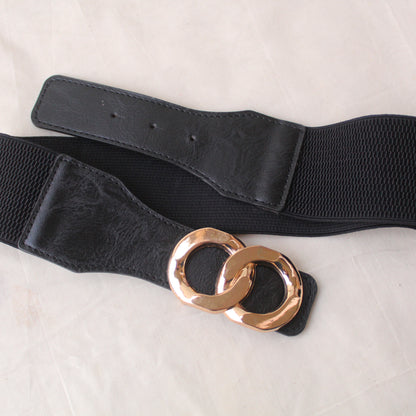 Classy Black Stretchable Waist-belt