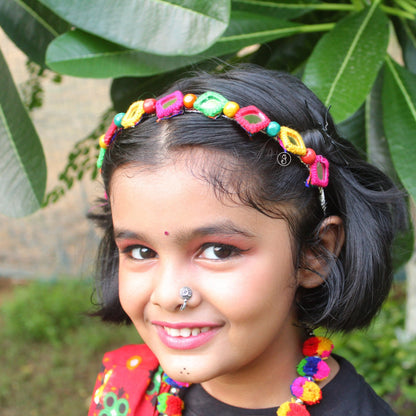 Multicolour Mirror Work Hairband