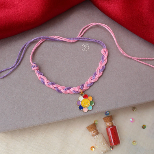 Charming Flower Charm Rakhi For Kids