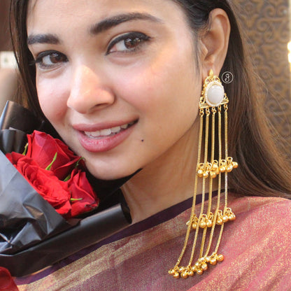 Kashmiri Ghunghroo Drop Earrings