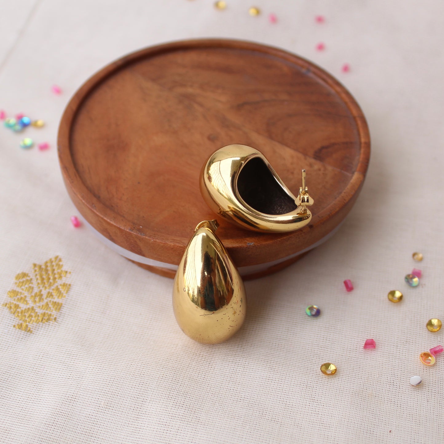 Most Trending Golden Anti-tarnish Stud Earrings