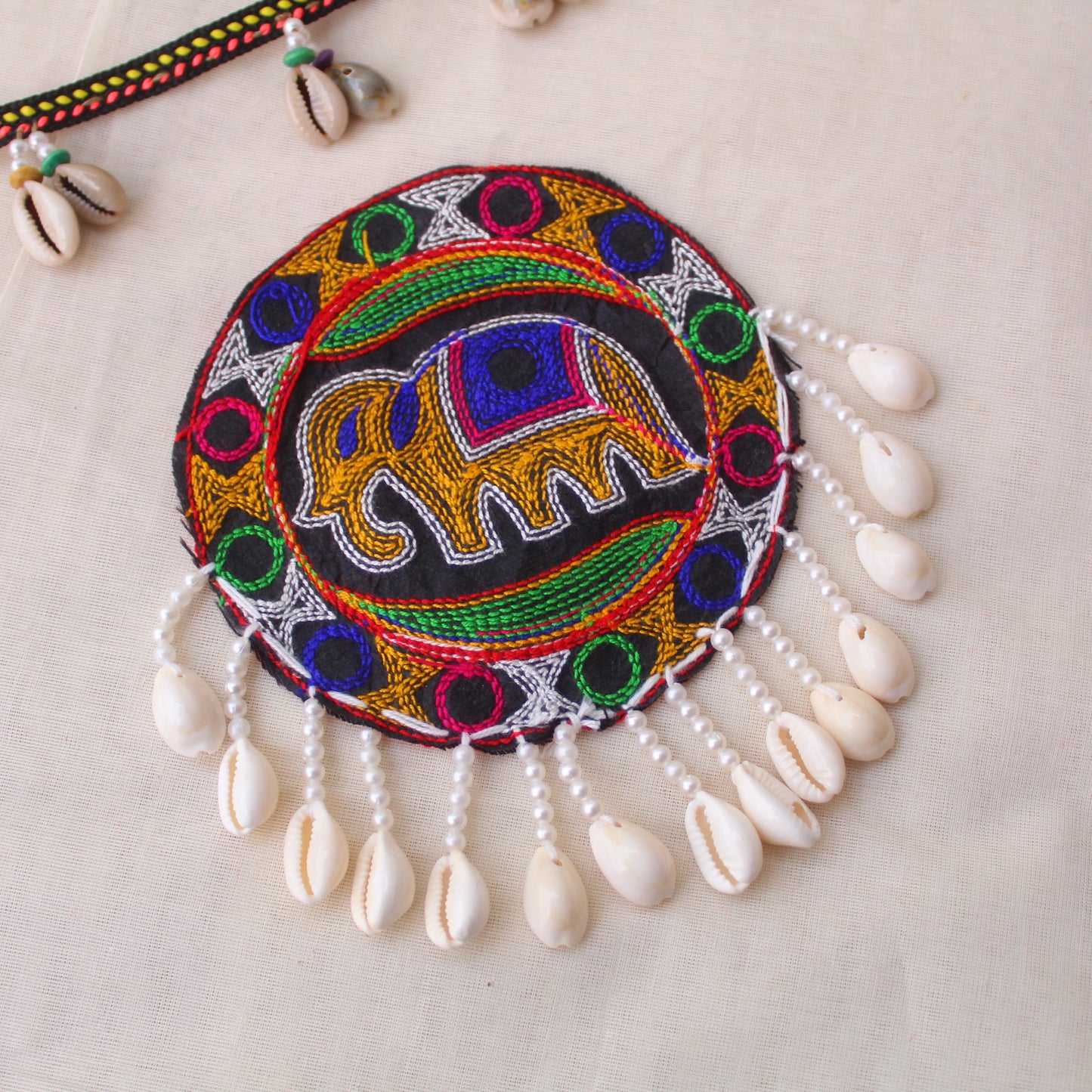 Colourful Gamthi Embroidered Patch