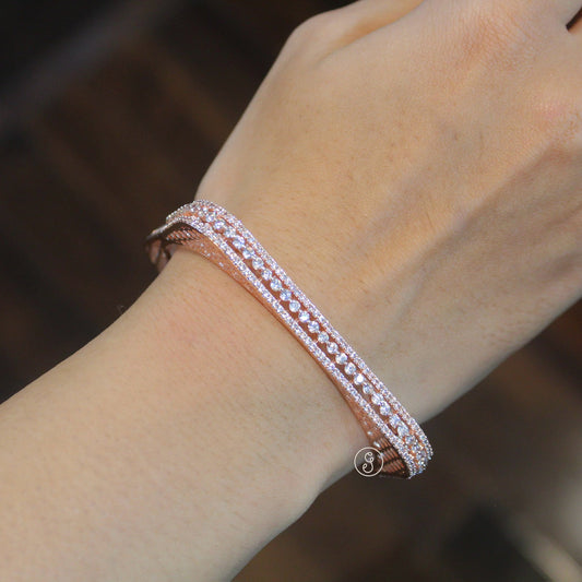 Real Lookalike Rose Gold Square Shaped Bracelet