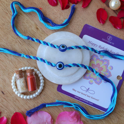 (Set of 2) Evil Eye Raksha-Sutra Rakhi