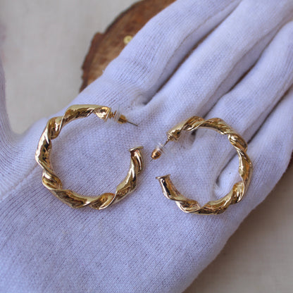 Classic Golden Hoop Earrings