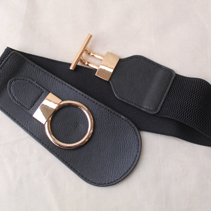 Classy Black Stretchable Waist-belt