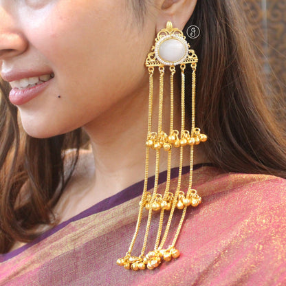 Kashmiri Ghunghroo Drop Earrings