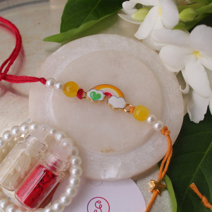 Cute Colourful Rainbow Rakhi For Kids