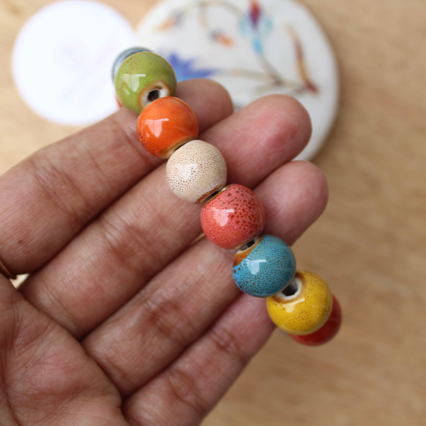 Colourful Ceramic Beads Bracelets