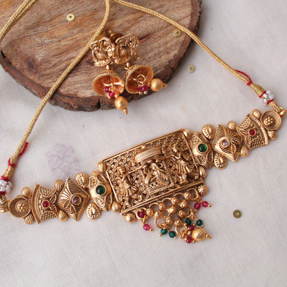 Antique Golden Traditional Choker Set