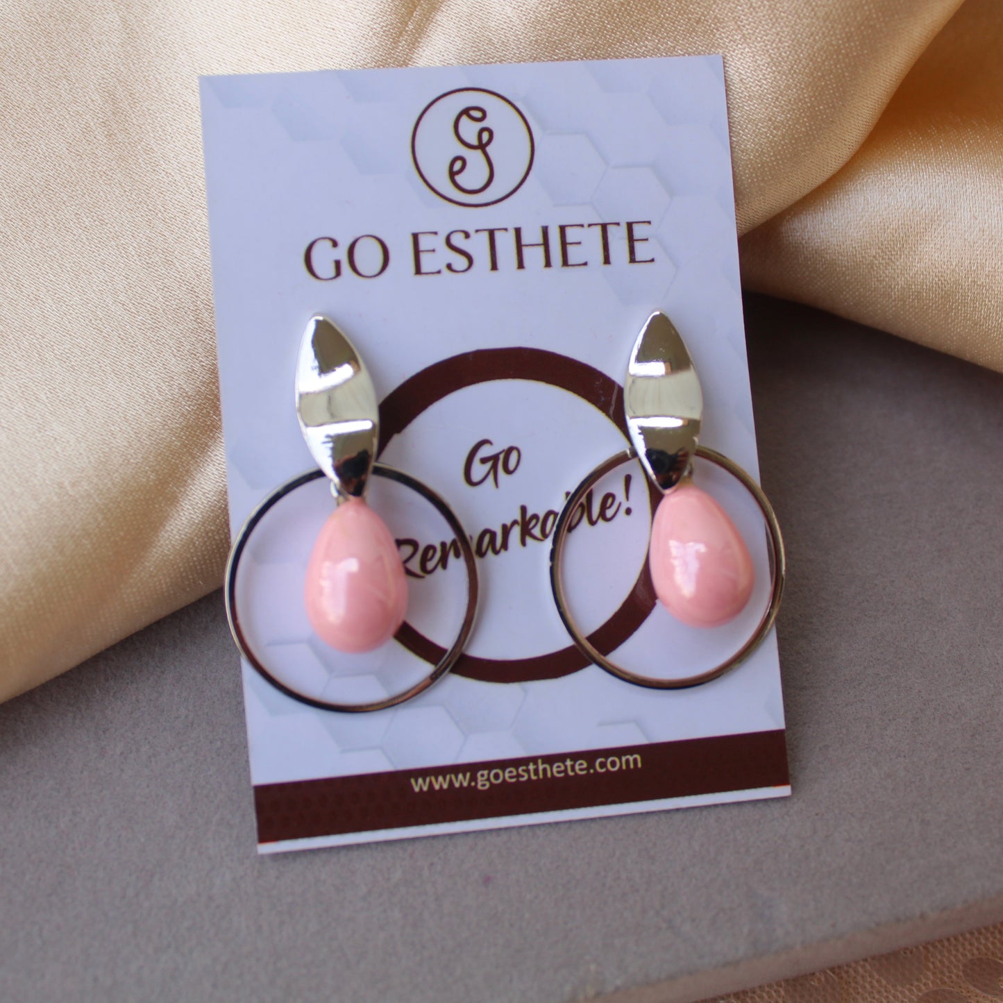 Stunning Silver & Pink Earrings