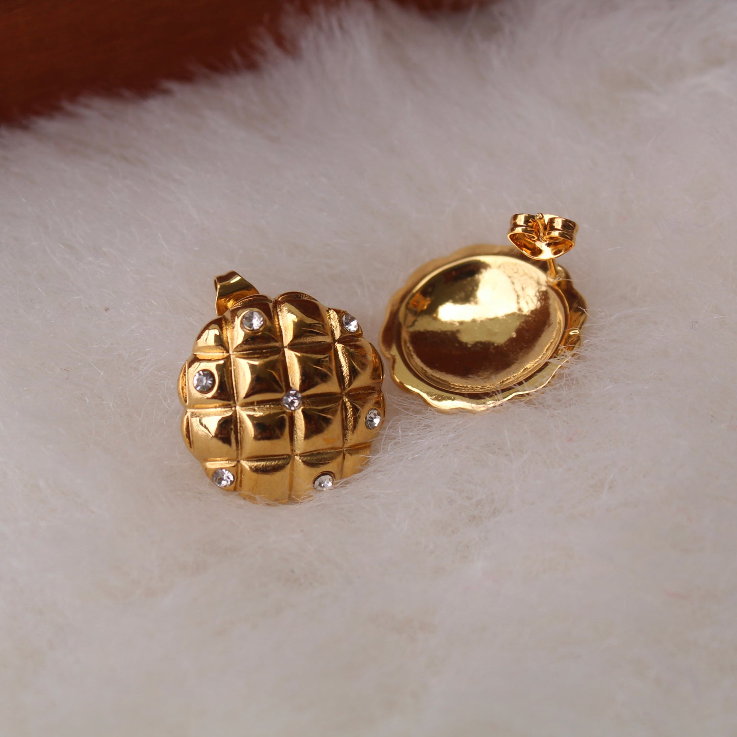 Stunning Golden Anti-Tarnish Studs