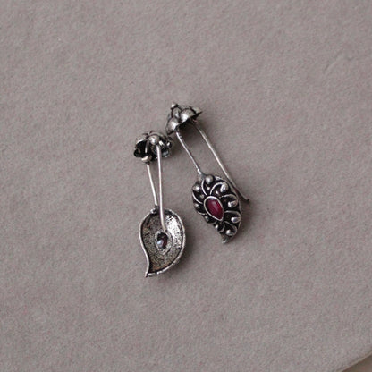 Oxidised Silver Ear-cuff Bugatti/ Bugadi Earrings
