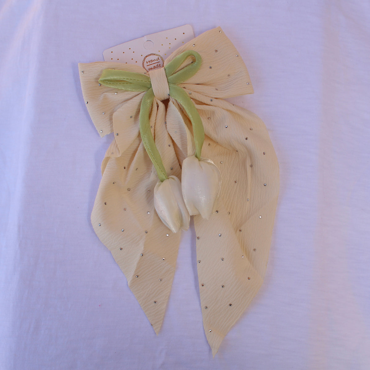 Beautiful Tulip Bow Hair Clip