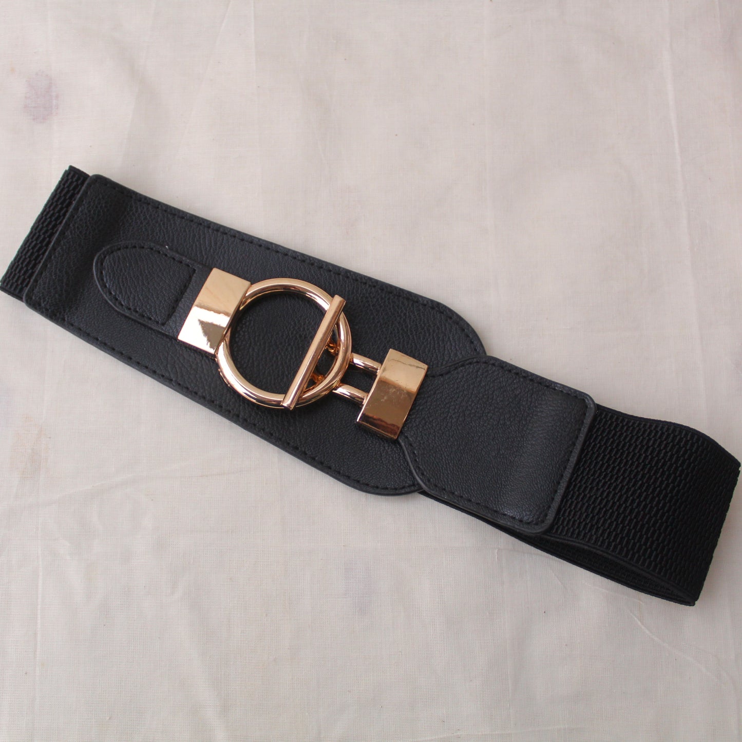 Classy Black Stretchable Waist-belt