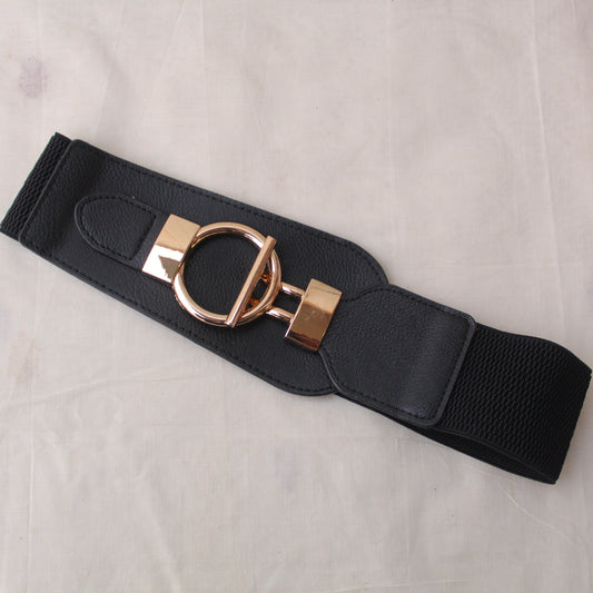 Classy Black Stretchable Waist-belt