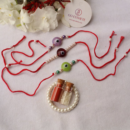 Set of 3 Evil Eye Rakhi