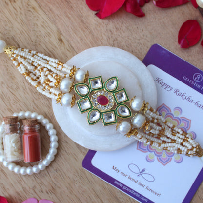 Beautiful Kundan & Beads Work Ethnic Bracelet