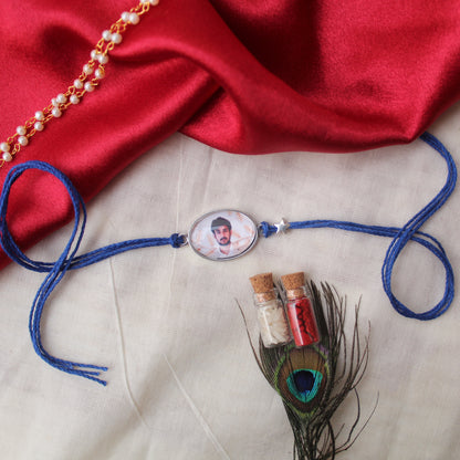 Elegant Custom Photo Rakhi For Rakshabandhan