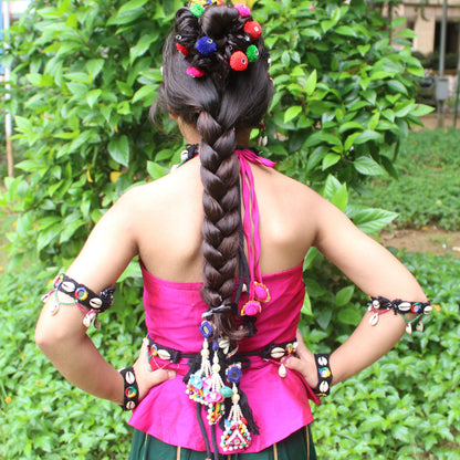 (Pre-Order) Fabulous Hair Paranda With Multicoloured Tassels