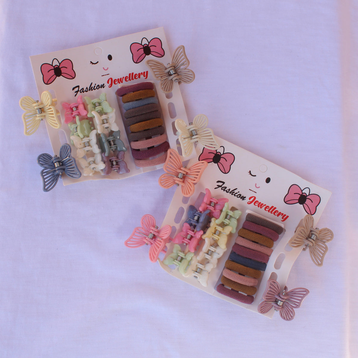 Multicolor Hair Accessories Combo Set
