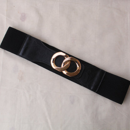 Classy Black Stretchable Waist-belt