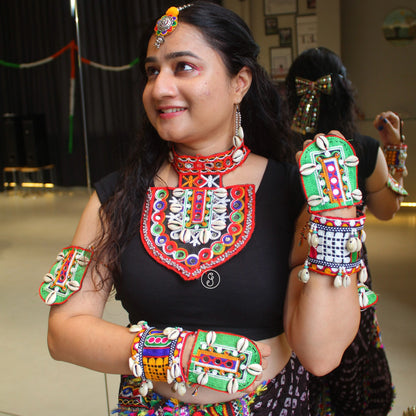 Traditional Gujarati Jewellery Combo Set (6 items)